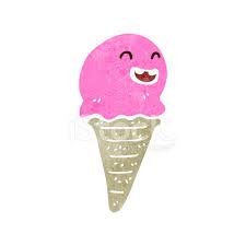 Nous avons donc encore fabriqué des glaces. Cornet De Creme Glacee De Dessin Anime Retro Image Vectorielle Freeimages Com