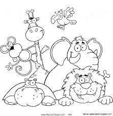 Zoo Animals Clipart Black And White Zoo Coloring Pages Animal Coloring Pages Zoo Animal Coloring Pages