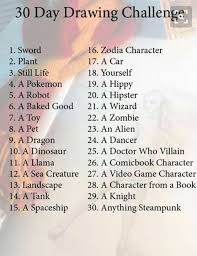 One of the hardest things about being an artist or an art student is deciding what to create next. 15 New Ideas For Drawing Challenge Ideas Sketchbooks Fun