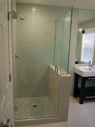 Three Panel And Up Frameless Shower Doors Half Wall Shower Shower Enclosure Bathroom Shower Enclosures