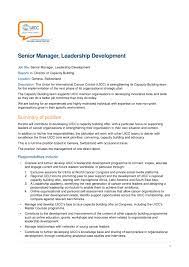 This senior account manager job description template includes key senior account manager duties and responsibilities. Job Description Senior Manager Leadership Development Uicc