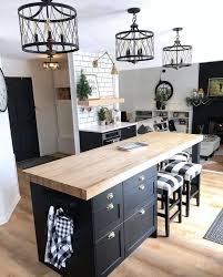Black And White Farmhouse Kitchen 