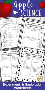 Apple Science Activities And Worksheets Kindergarten Worksheets Science Worksheets Apple Science Experiments