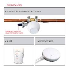 The last thing you want is to come home to a water heater with a burned out heating element. Myguard Automatic Hot Water Heater Shut Off System And Water Leak Alarm And Detector Amazon Sg Home Improvement