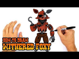How To Draw Withered Foxy Fnaf 2 Step By Step Art Lesson In 2021 Fnaf Coloring Pages Drawings How To Draw Balloons