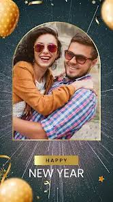 Marco de fotos de año nuevo