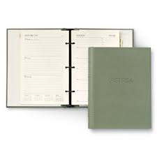 Leather Ring Bound Planner 9 Leather Planner Daily Planner Organizer Ring Binder