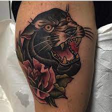 Neo Traditional Panther Tattoo Panther Tattoo Traditional Tattoo Design Traditional Tattoo