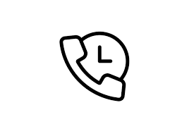 If this icon is red, then your iphone has less than 20% charge. Phone With Clock Icon Non Stop Call Service 24 7 Support 1051366 Icons Design Bundles