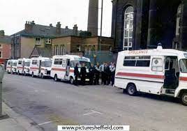 Transfer Of Patients From The Royal Hospital To The Royal Hallamshire Hosptial October 1978 Old Hospital Ford Transit Cool Photos