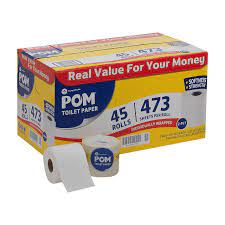 Related to sams club pom toilet tissue. Pom Embossed 2 Ply Toilet Paper By Georgia Pacific White 473 Sheets 45 Rolls Walmart Com Walmart Com