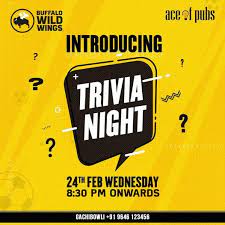 Buffalo wild wings quiz show trivia night presented by the national trivia association. Trivia Night At Bww Gachibowli Buffalo Wild Wings Gachibowli Hyderabad 24 February 2021