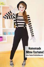 Mime 1 Homemade Halloween Costumes Mime Halloween Costume Easy Homemade Halloween Costumes
