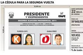 Falta instalar más de la mitad de las mesas de sufragio en el estadio nacional recibe las. Esta Es La Cedula De Votacion Para La Segunda Vuelta Politica Correo