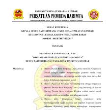 Surat keputusan adalah jenis surat yang tidak asing didengar, khususnya bagi para pegawai atau karyawan di perusahaan. Contoh Surat Keputusan Organisasi Karang Taruna Contoh Surat