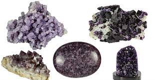 Amethyst is the name given to transparent to translucent purple quartz. Purple Crystals Fossilera Com