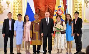 Изображение putin's wife and kids. Kremlin S Kids Giant Family Portraits With Vladimir Putin Wired