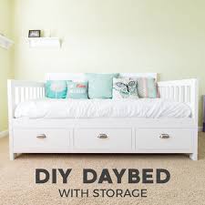 diy daybed with storage drawers twin size bed