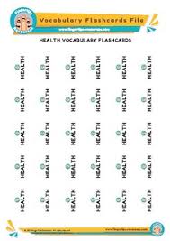 You can learn health and illnesses vocabulary in english in this online vocabulary lesson you can study health and illnesses vocabulary with many activities. Health English Vocabulary Flashcards By Fingertips Resources Tpt