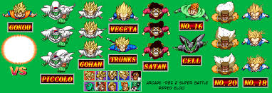 The game is a direct sequel the previous arcade dragon ball z game, produced two years earlier. Arcade Dragon Ball Z Super Battle 2 Character Select The Spriters Resource