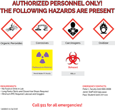 They are used for warning people of potential hazardous substances, objects or areas. 2 3 Signage Department Of Environmental Health Safety Dehs