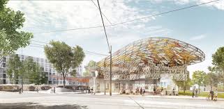 Gare Clichy Montfermeil Seine Saint Denis Line 16 Project By Miralles Tagliabue Embt And Bordas Peiro C Mir Paris Metro Station Architecture Visualization