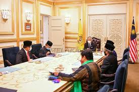 Yang Dipertua Dewan Negara Dewan Rakyat Menghadap Agong