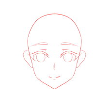 To draw the ears, start at one side of the head, slightly above the horizontal line. How To Draw The Head And Face Anime Style Guideline Front View Tutorial Mary Li Art
