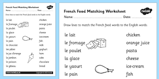 People interested in french ks2 worksheets also searched for french ks2 worksheets. French Food Matching Words Worksheet Languages Resources