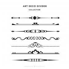 Download Dividers Collection In Art Deco Style For Free Art Deco Fashion Art Deco Deco