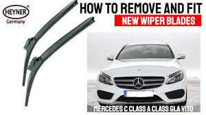 How To Remove And Fit Wiper Blades Mercedes C Class E Class A Class 2015 Onwards Top Lock M Youtube
