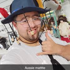 Out of all my hats he picked my favorite one! I think he did me a favor,  what you all think?