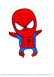 Once you sketch a general body outline, spend time on the iconic spidey suit. Cartoon Spider Man Drawing Carinewbi