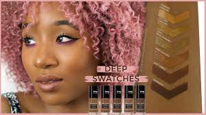 New Covergirl Trublend Matte Made Foundation Swatches Demo Review On Dark Skin
