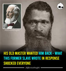 Freedman's letter to old master