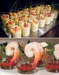 The trick is to find delicious appetizer recipes that mimic a traditional dinner menu. Mini Soup Mini Shrimp Cocktail Food Wedding Food Party Food Appetizers
