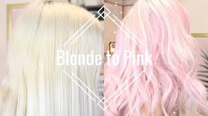 Ive used a color remover a couple of times and now i have some greenish but its still not all blonde. How To Blonde To Pastel Pink Hair Youtube