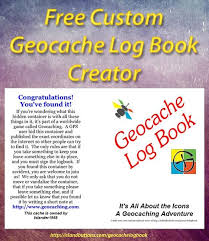 Geocaching Logbook Generator Geocaching Geocache Swag Geocaching Containers