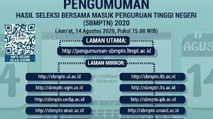 Adapun tata cara melihat hasil pengumuman kelulusan utbk sbmptn tahun 2021, panduannya dapat kamu lihat di bawah ini Hasil Utbk Sbmptn 2020 Diumumkan 14 Agustus Via Pengumuman Sbmptn Ltmpt Ac Id Tribun Jogja