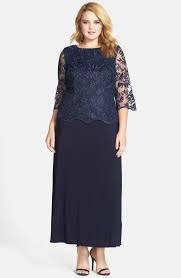 Free Shipping And Returns On Alex Evenings A Line Gown With Lace Illusion Sleeves Plus Size At Nordstrom Com P In 2020 With Images A Line Gown Evening Dresses Plus Size Gowns