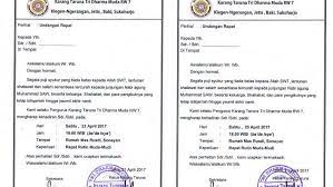 Contoh surat undangan rapat resmi dan di bawah ini adalah contoh surat undangan rapat karang taruna yang bisa anda gunakan. Contoh Undangan Karang Taruna Untuk Perangkat Desa Triprofik Com