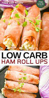 Sliced Deli Ham Is Super Versatile When It Comes To Creating A Low Carb Appetizer You Can Roll Just About Any Ham Roll Ups Low Carb Appetizers Warm Appetizers