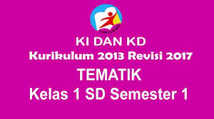 Silabus pak & bp kelas 8 smp revisi 2021 semester 1 dan 2 kurikulum 2013. Ki Dan Kd Tematik Kelas 1 Sd Semester 1 Kurikulum 2013 Revisi 2017 Gurusd Id
