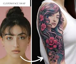 Custom Tattoos| Arm Tattoo Face Swap Portraits