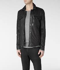 Allsaints Leather Jacket Jackets Leather Men
