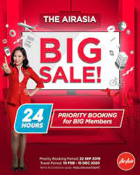 The airasia big sale 2019 last call is extended until 29 september 2019 (sunday) in celebrating 600 million. Airasia On Twitter The Time Is Now To Get Crazy And Book Your Flights At Https T Co G3b1saioqh With The Airasiabigsale Don T Forget To Log In As A Big Member To Get Free Seats