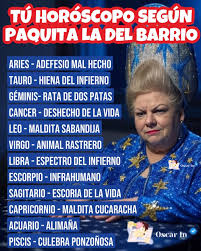 Paquita Vidente #elmemedehoydeoscarin #oscarinseries #ñ#paquitaladelbarrio  #vuelaalto #paquitavidente #horoscopos