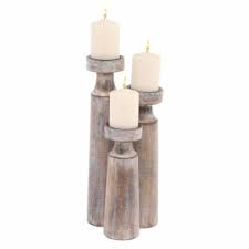 This is a diy rustic candle holders. Rustic Candle Holders Stands Candles Hayneedle