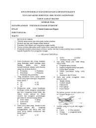 Soal latihan uas kelas 8 smp mts semester 1 ganjil sumber : Uas Pmkr