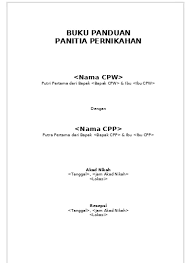 Seksi kepanitiaan sebagai bendahara ini hendaknya orang terdekat dengan keluarga, serta orang yang bertanggung jawab dan dapat dipercaya. Buku Panduan Panitia Pernikahan Nama Cpw 1